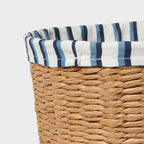 Cesto de ropa para niños tejido con forro
