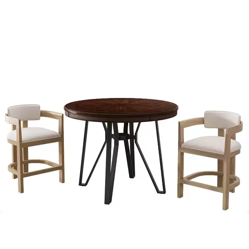 Christopher Knight Home Olivia 3pcs Upholstered Wood and Metal Bar Set