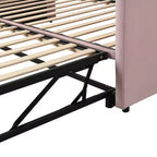 Cama nido doble de terciopelo con nido oculto - Elegante y que ahorra espacio