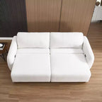 Sofá cama convertible eléctrico 2 en 1 Big de 98.5 pulgadas, sofá cama extraíble con 4 puertos USB