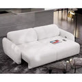 98.5 Big 2 in 1 Convertible Electric Sleeper Sofa Bed, Pull Out Couch Bed with 4 USB Ports-Morden Fort