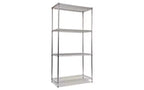Alera NSF Certified Industrial Four-Shelf Wire Shelving Kit, 36w x 18d x 72h, Silver