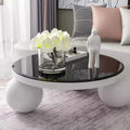 Round Tempered Glass Tabletop with Beveled Polished,for DIY Table, Dining Table, Coffee Table 1/2 Inch Thick 38.6 Inch Diameter