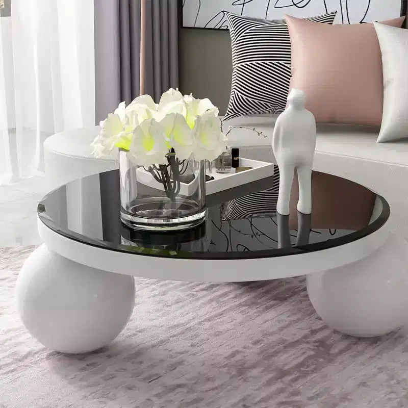 Tablero redondo de cristal templado con bisel pulido, para mesa de bricolaje, mesa de comedor, mesa de centro, 1/2 pulgada de grosor, 38.6 pulgadas de diámetro