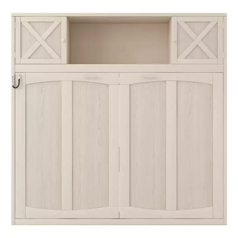 Cama armario Murphy Queen, Cama Murphy tamaño Queen con gabinetes de almacenamiento, Cama de pared de madera Queen, Marco de cama Murphy con arcón