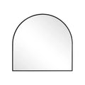 HomeRoots 29 Black Metal Wide Arch Framed Bathroom Vanity Mirror
