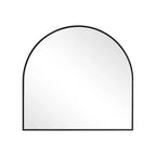 HomeRoots 29 Black Metal Wide Arch Framed Bathroom Vanity Mirror