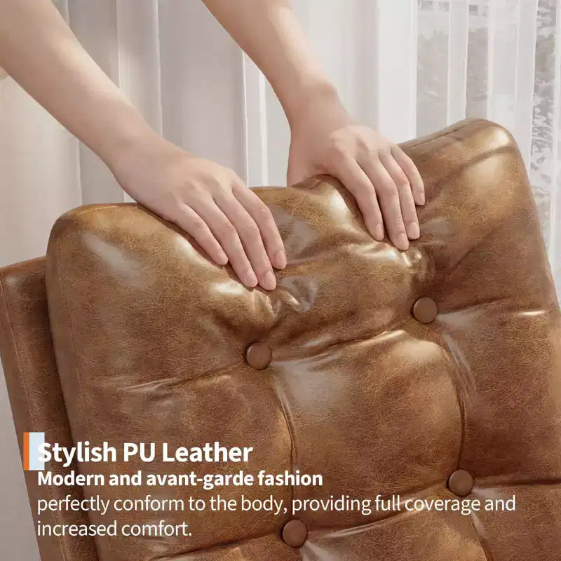 Moderna mecedora para guardería, mecedora tapizada con bolsillo lateral y patas de madera, cómoda mecedora para sala de estar, dormitorio