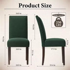 Sillas de comedor ergonómicas de terciopelo con cojín grueso y patas de madera maciza para comedor y sala de estar