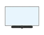 Soporte universal para barra de sonido UC/VC para pantallas individuales y dobles