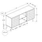 Mueble de TV de Estilo Medieval de 72 Pulgadas, Armario de Almacenamiento con Mecanismo de Cierre a Presión