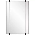 Uttermost Ladonna Matte Black 24 x 37 Rectangular Wall Mirror