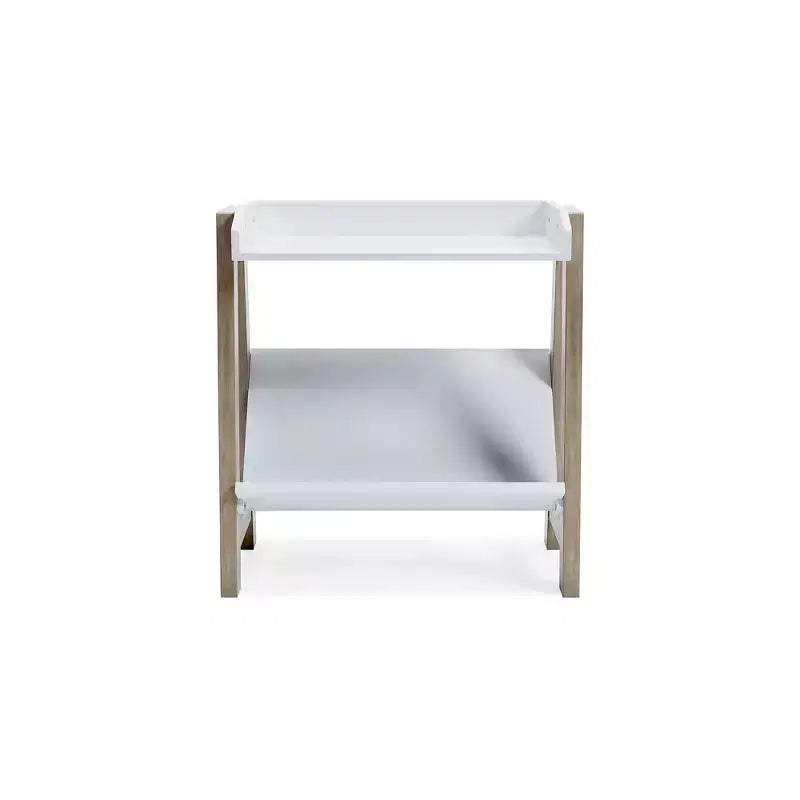 Estantería Pequeña Blariden Casual Blanco/Marrón Claro