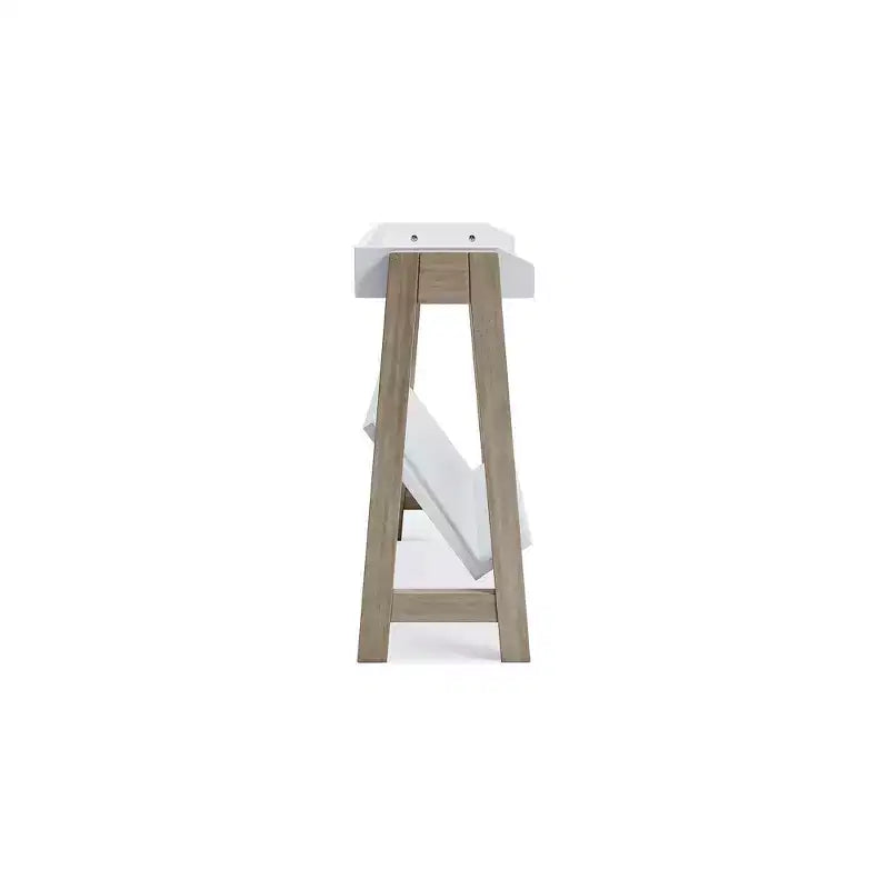 Estantería Pequeña Blariden Casual Blanco/Marrón Claro