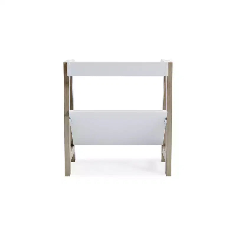 Estantería Pequeña Blariden Casual Blanco/Marrón Claro