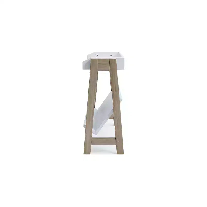 Estantería Pequeña Blariden Casual Blanco/Marrón Claro